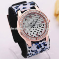 Leopard printing vogue women bangle watch